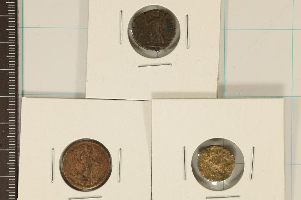 3 ROMAN ANCIENT COINS: WATCH FOR OUR NEXT AUCTION ON (MONDAY OCT. 2ND, 2023) AT 7PM EDT. THANKS FOR YOUR BUSINESS.