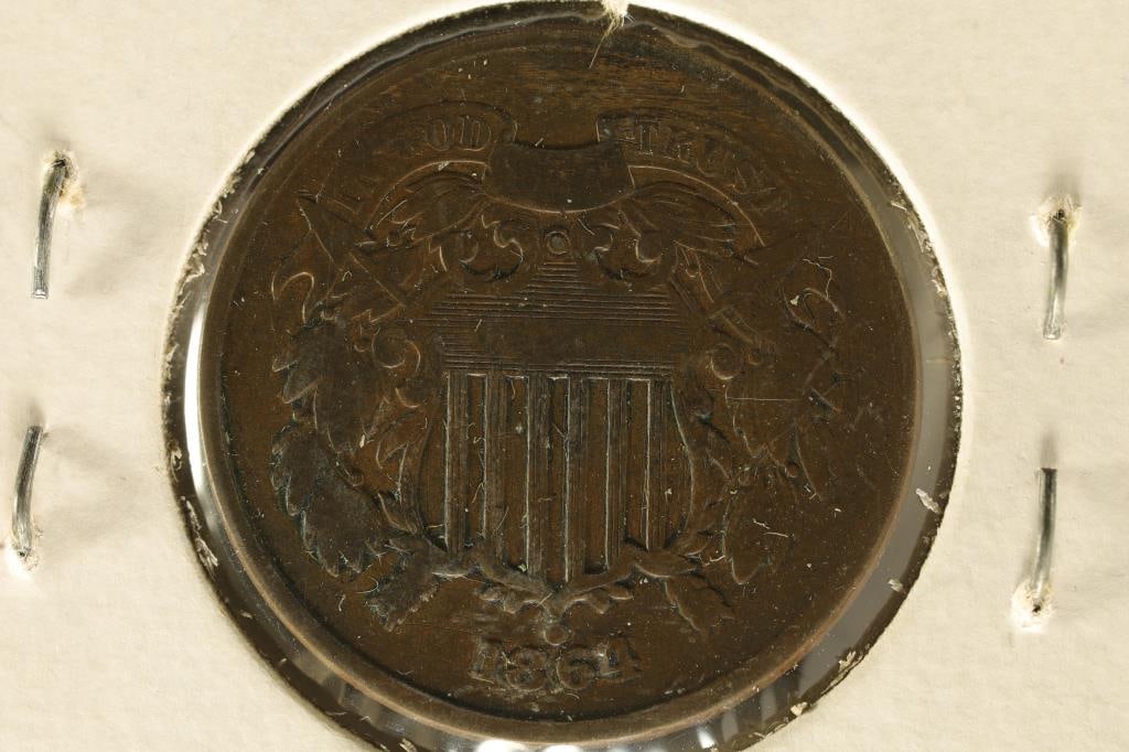 1864 US 2 CENT PEICE (1 of 2)