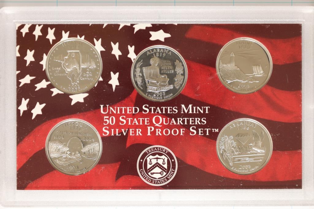 2003 SILVER US 50 STATE QUARTERS PROOF SET NOBOX (1 of 2)