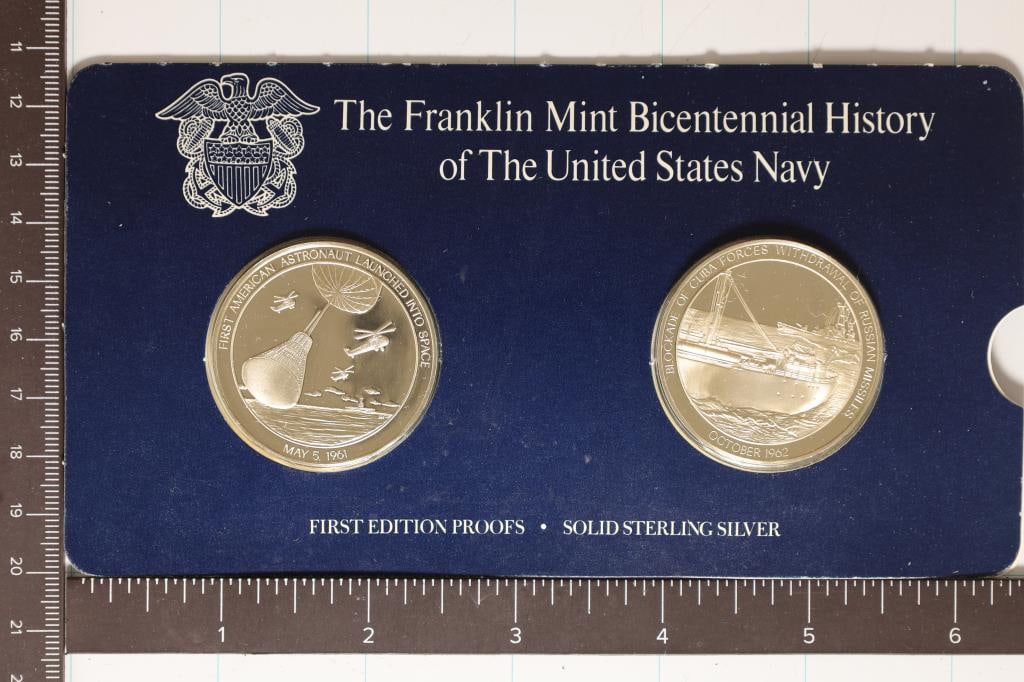 2 STERLING SILVER 1ST EDITION PF ROUNDS BICENT. (1 of 2)
