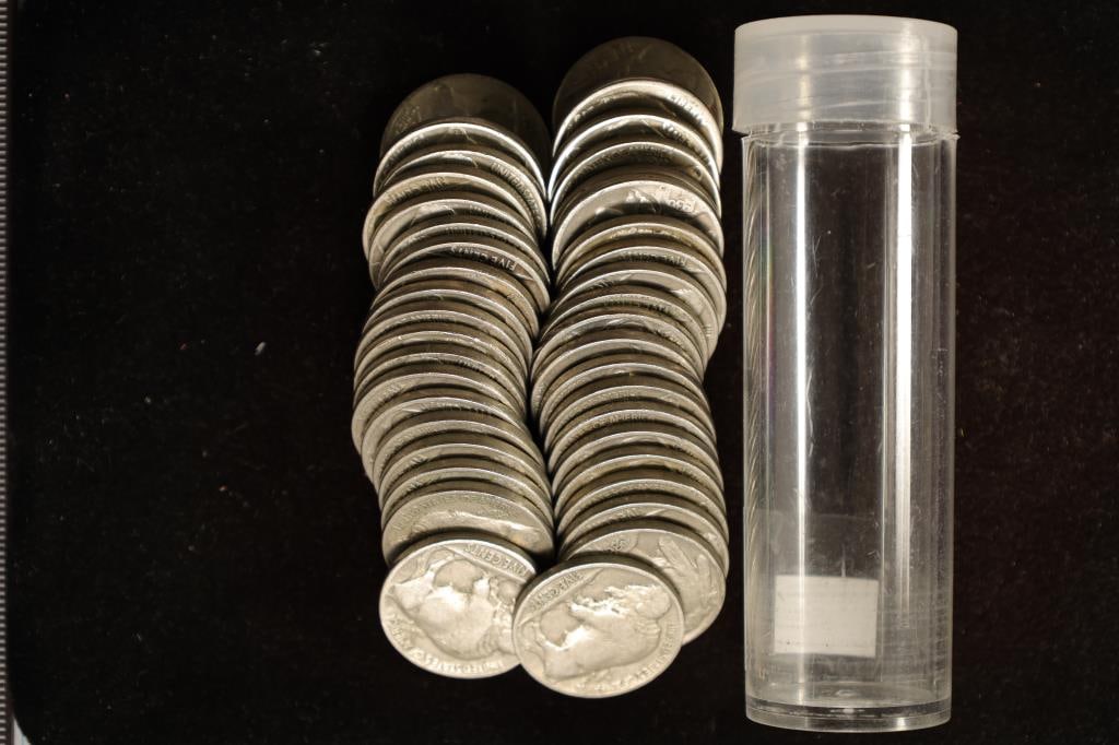 ROLL OF ASSORTED FULL DATE BUFFALO NICKELS (1 of 1)