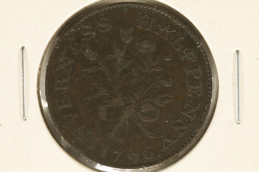1796 INVERNESS HALF PENNY CONDER TOKEN (1 of 2)