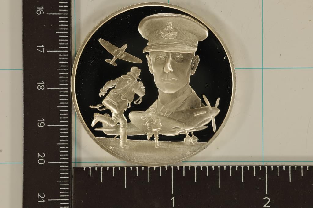 1.22 TROY OZ. STERLING SILVER PROOF AVIATION ROUND (1 of 2)