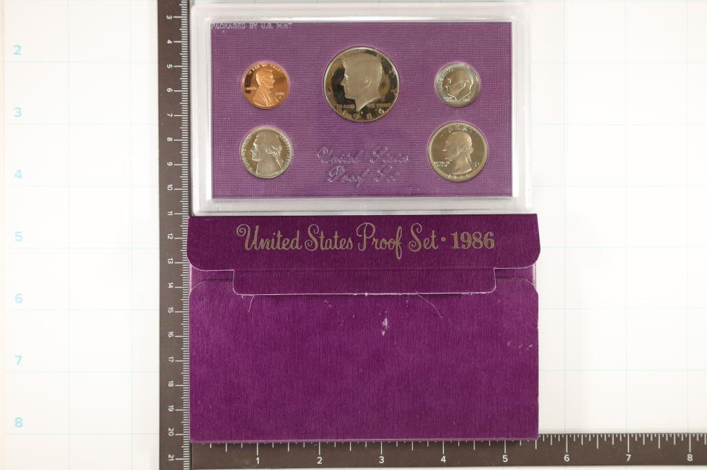 1986 US PROOF SET (WITH BOX) (1 of 2)