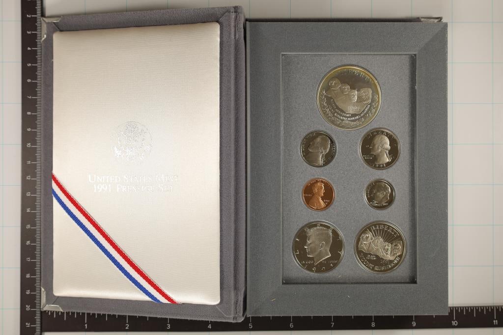 1991 US PRESTIGE PROOF SET MT. RUSHMORE (1 of 3)