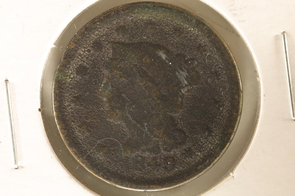 1849 US LARGE CENT. ENVIRONMENTAL DAMAGE (1 of 2)