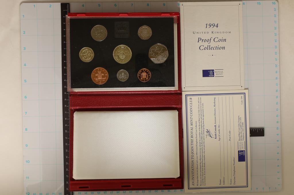 1994 UNITED KINGDOM 8 COIN PROOF SET IN ORIGINAL (1 of 3)