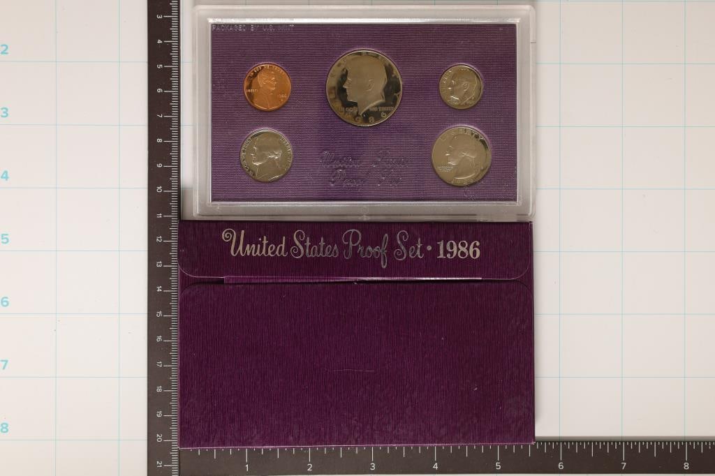1986 US PROOF SET (WITH BOX) (1 of 2)