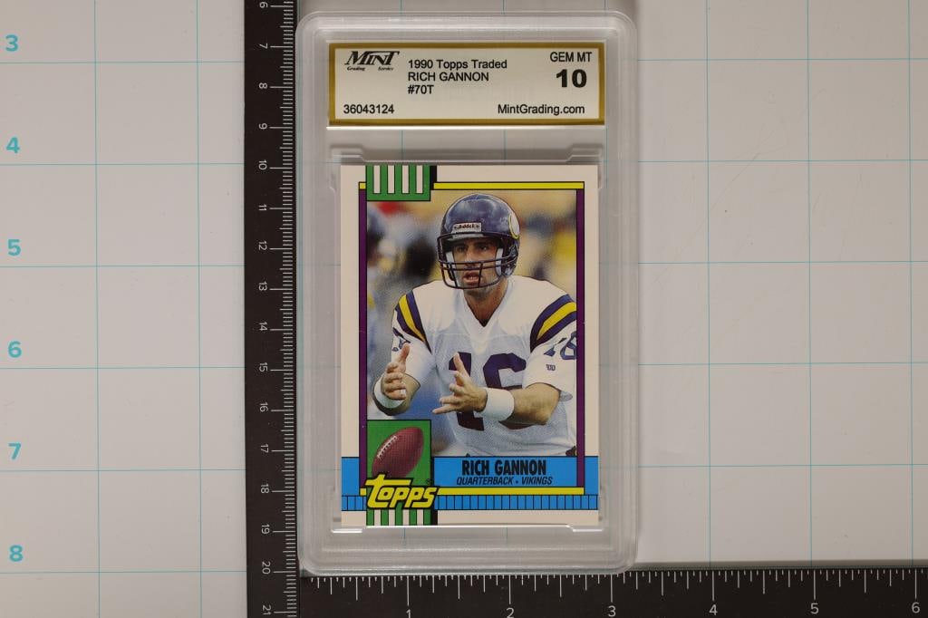 1990 TOPPS TRADED FOOTBALL CARD "RICH GANNON" (1 of 2)