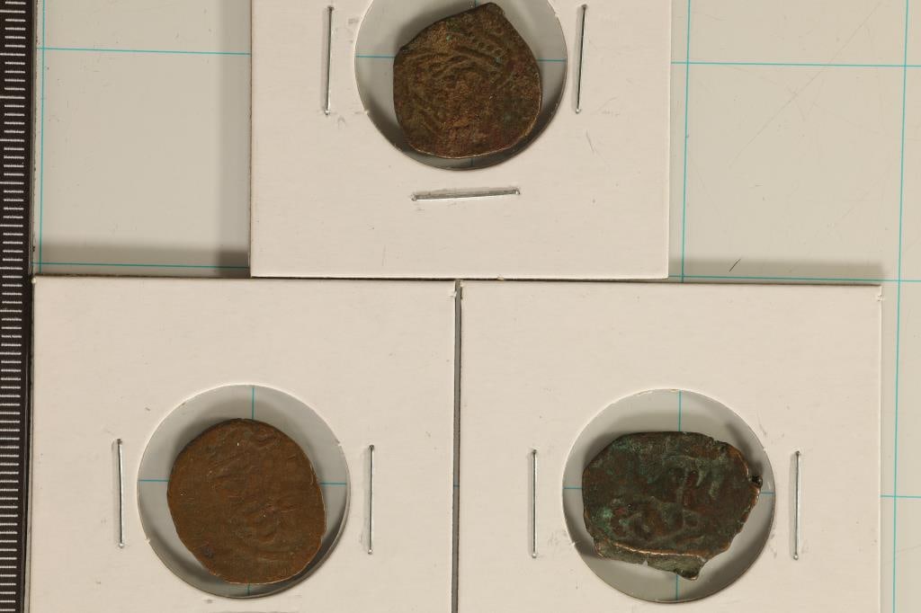 3 ISLAMIC ANCIENT COINS: WATCH FOR OUR NEXT AUCTION ON (MONDAY OCT. 30TH, 2023) AT 7PM EDT. THANKS FOR YOUR BUSINESS.