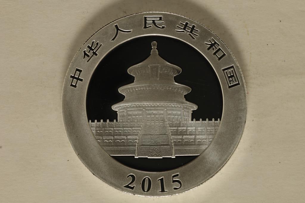 2015 CHINA 10 YUAN SILVER PANDA COIN (UNC) (1 of 2)
