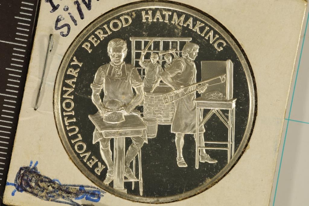 .80 STERLING SILVER PROOF ROUND. POSTMASTERS (1 of 2)