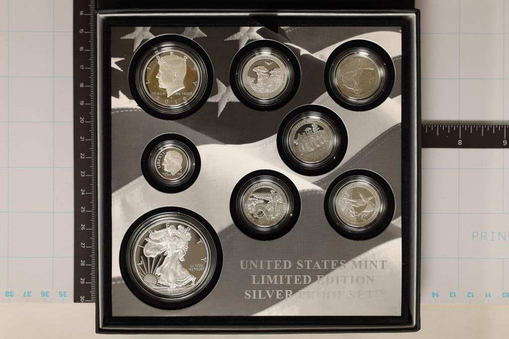 2016 US SILVER LIMITED EDITION PROOF SET CONTAINS: (1 of 3)