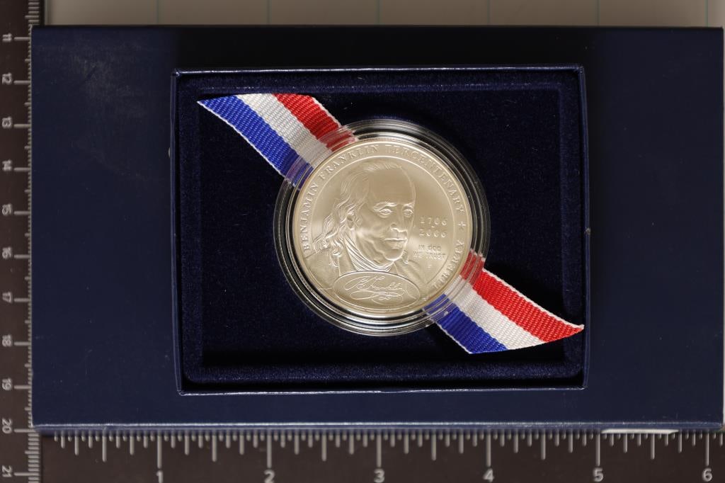 2006-P US UNC SILVER $1 "BENJAMIN FRANKLIN" (1 of 3)