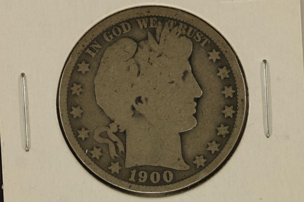 1900-O SILVER BARBER HALF DOLLAR (1 of 2)