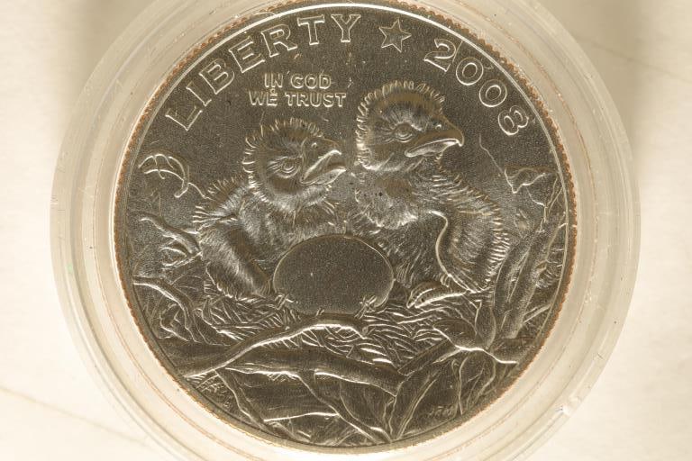 2008-S US UNC HALF DOLLAR "BALD EAGLE" IN HARD (1 of 2)
