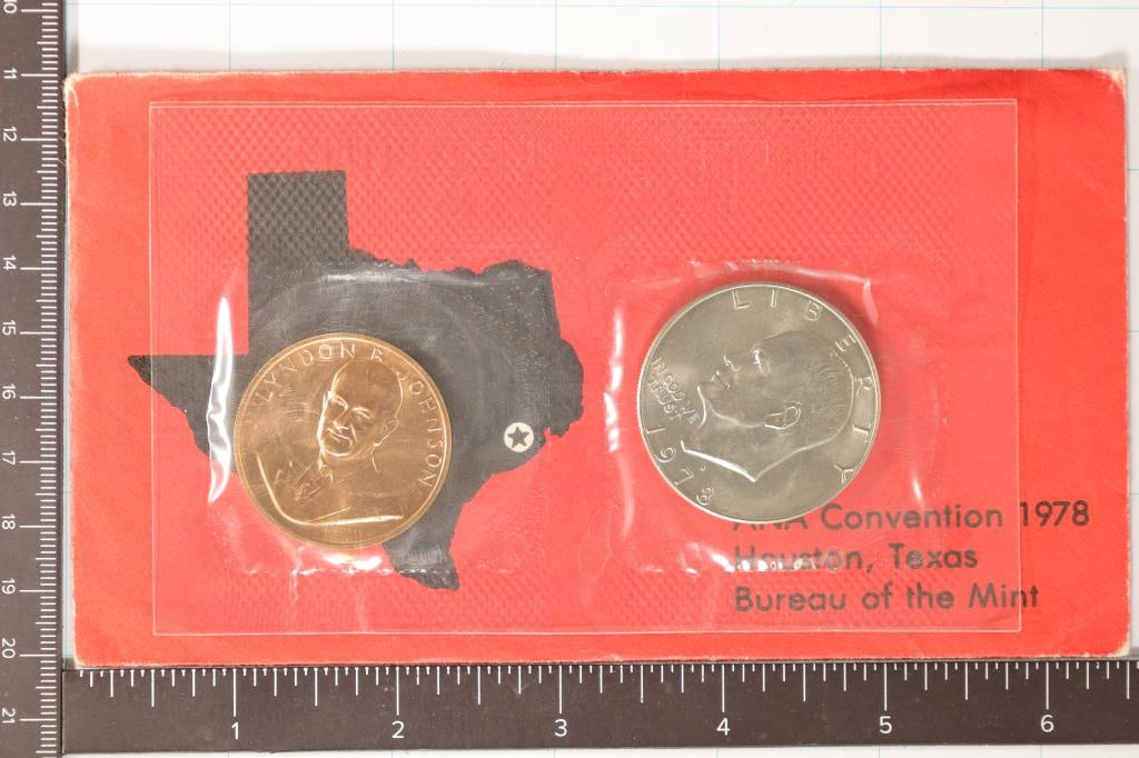 1978 ANA TEXAS COIN SET. INCLUDES A 1978-D IKE (1 of 2)