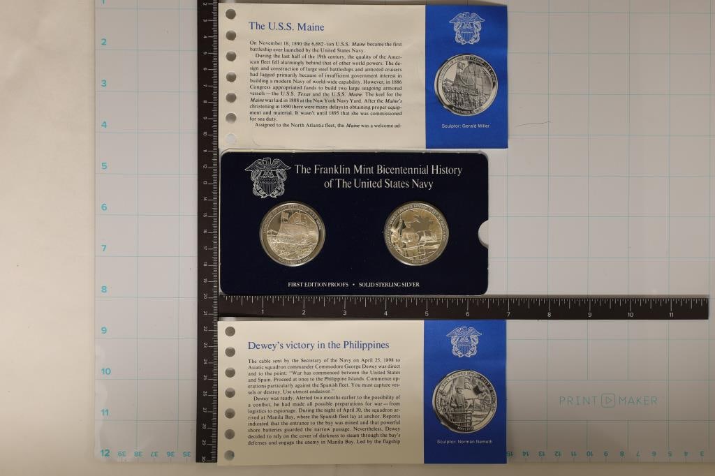 2-STERLING SILVER PROOF ROUNDS BICENTENNIAL (1 of 2)