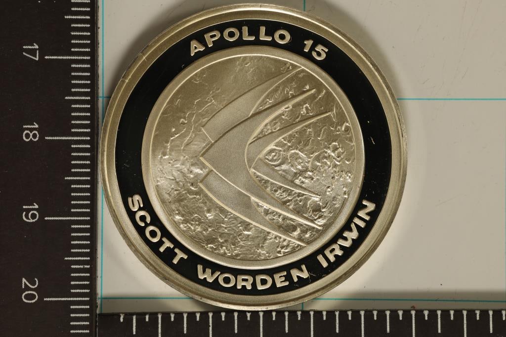 .64 TROY OZ. PROOF STERLING SILVER OFFICAL MANNED (1 of 2)