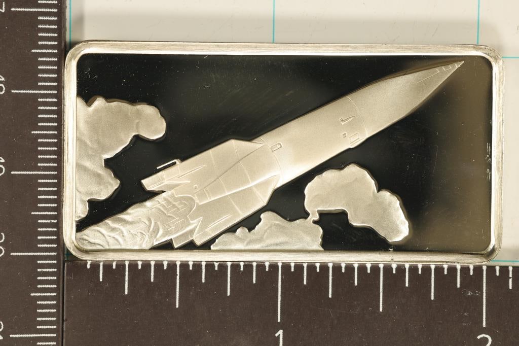 .95 TROY OZ. PF STERLING SILVER SPACE INGOT (1 of 2)