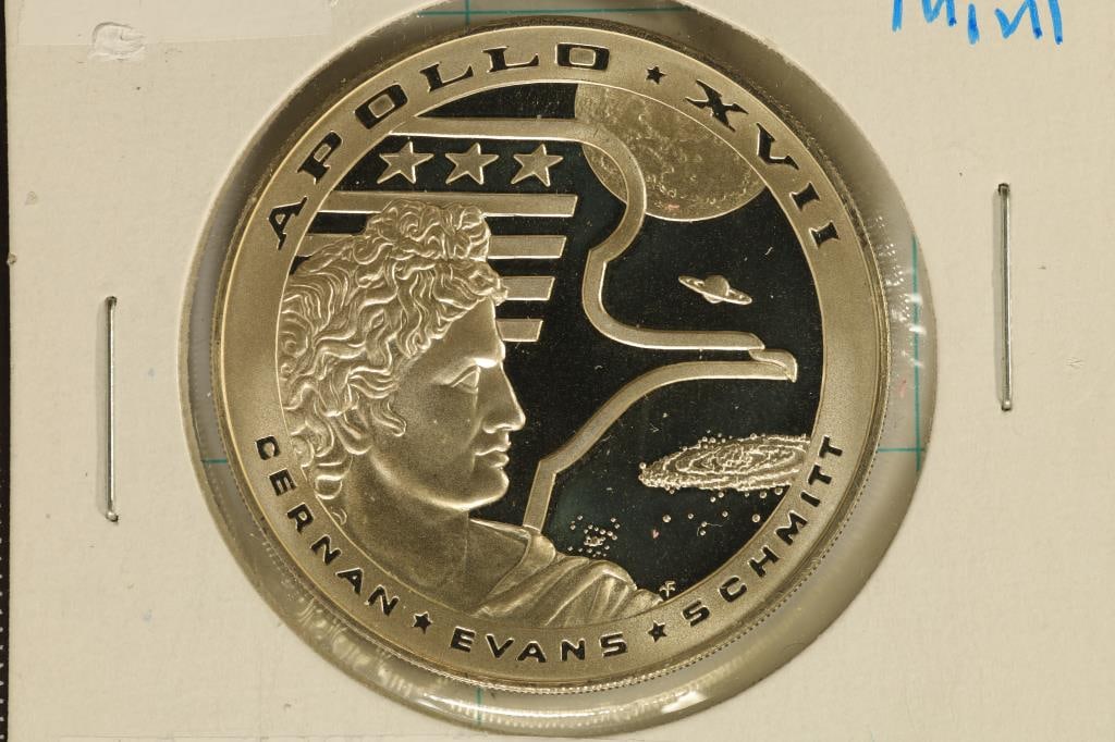 25.3 GRAMS PF STERLING SILVER 1972 APOLLO XVII (1 of 2)