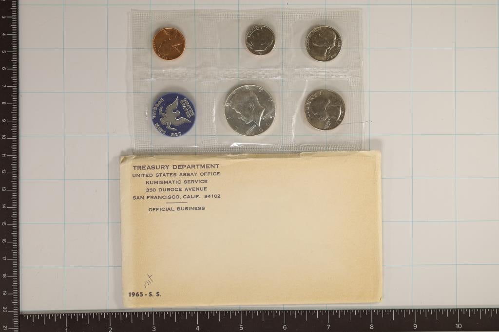 1965 US SPECIAL MINT SET (WITH ENVELOPE) (1 of 2)