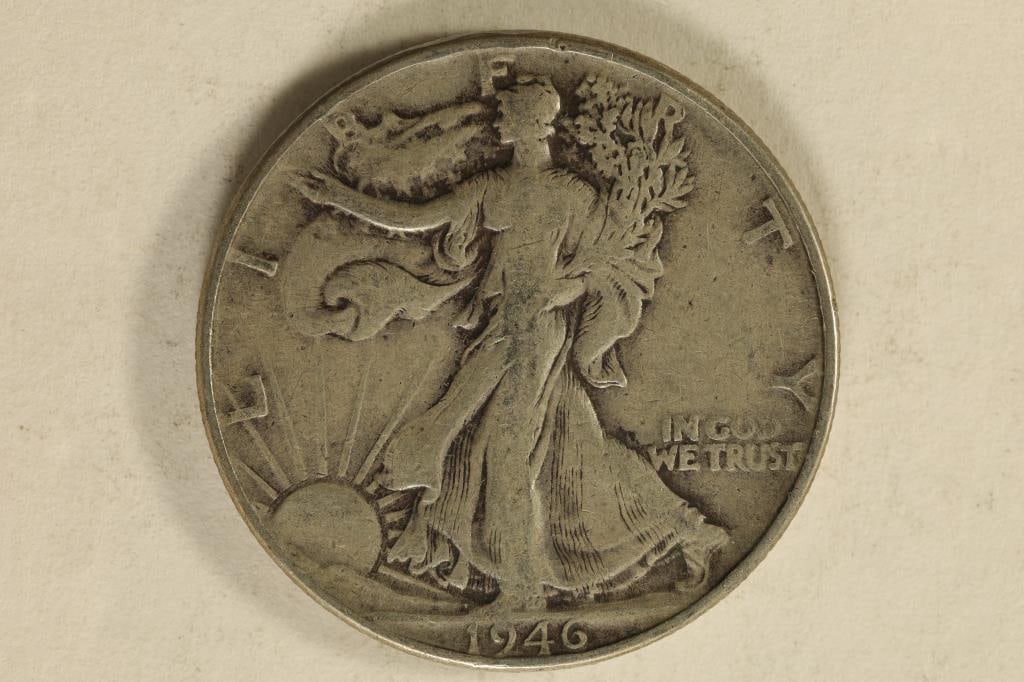 1946 SILVER WALKING LIBERTY HALF DOLLAR (1 of 2)