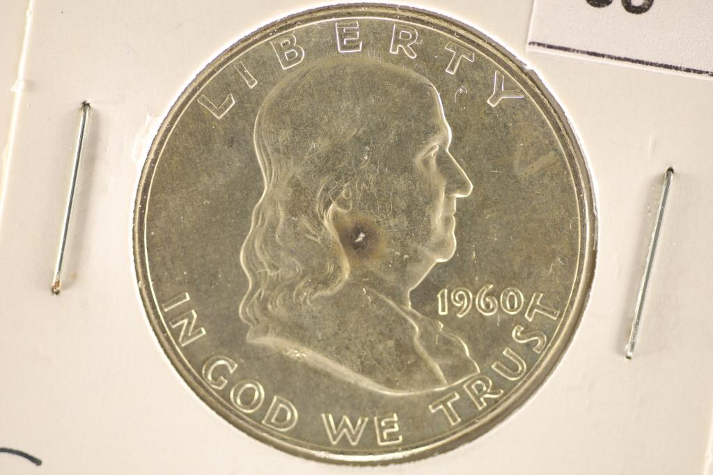 1960-D FRANKLIN HALF DOLLAR BRILLIANT UNC (1 of 2)