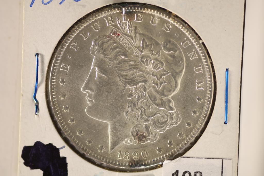 1890 MORGAN SILVER DOLLAR BRILLIANT UNC (1 of 2)