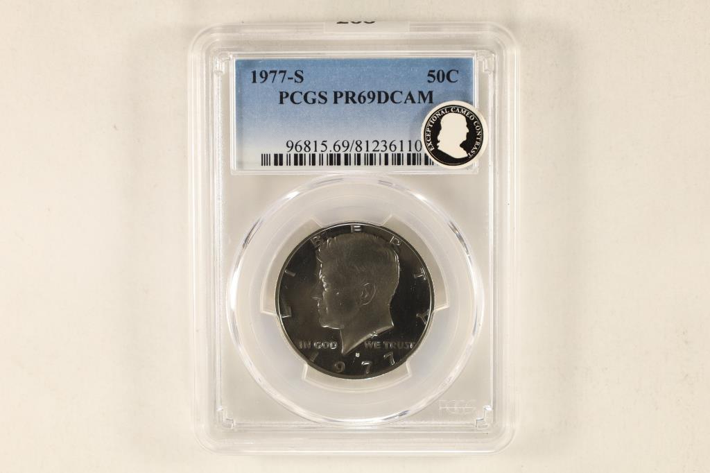 1977-S KENNEDY HALF DOLLAR PCGS PR69 DCAM (1 of 2)