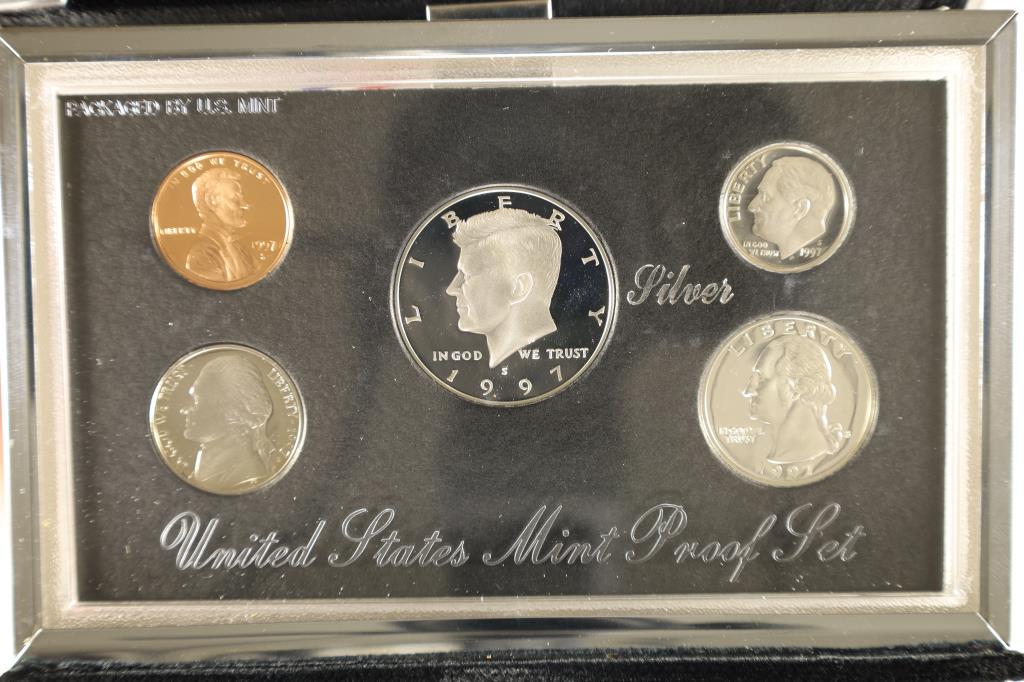 1997 US SILVER PREMIER PROOF SET (WITH BOX) (1 of 3)