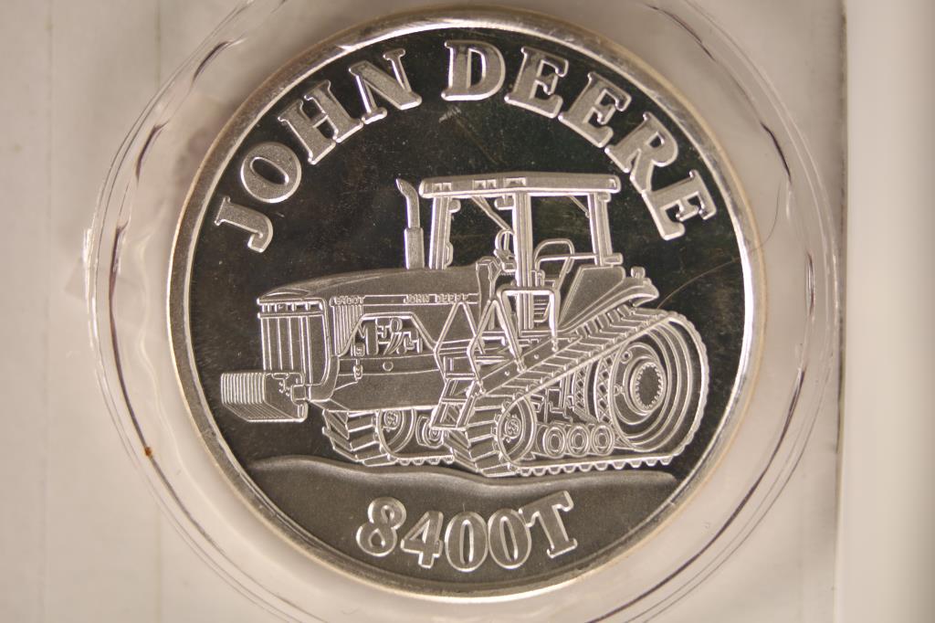 1 TROY OZ .999 FINE SILVER PF ROUND JOHN DEERE (1 of 2)