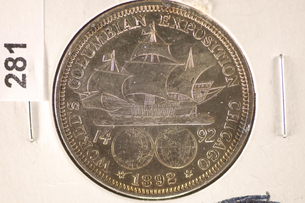 1892 SILVER COLOMBIAN EXPOSITION HALF DOLLAR (1 of 2)