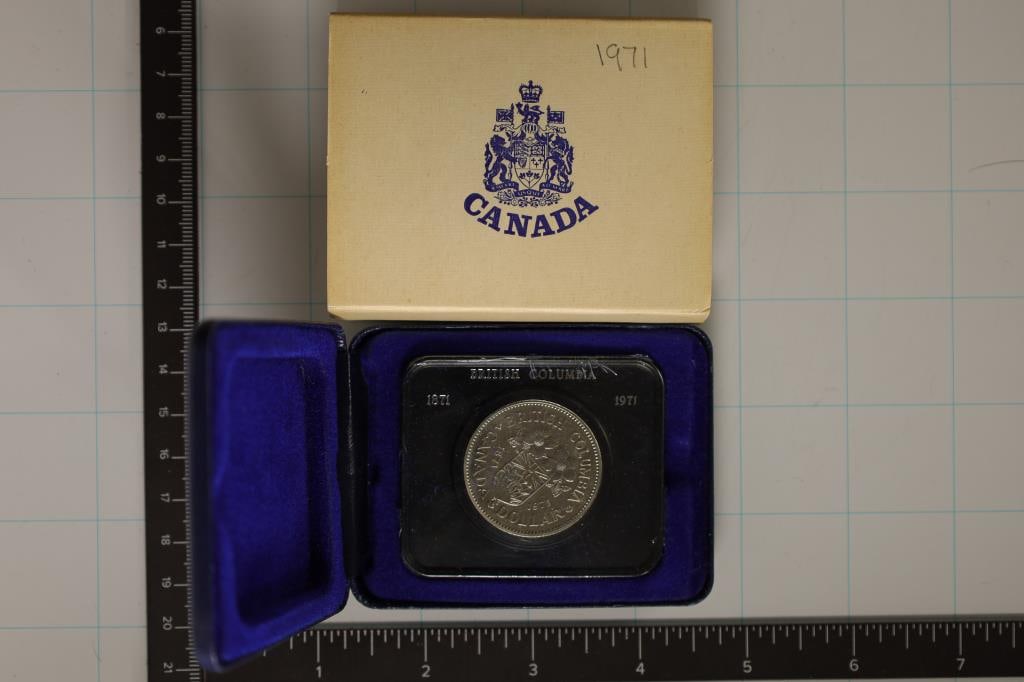 1971 CANADA UNC DOLLAR IN BLUE FLIP CASE (1 of 2)