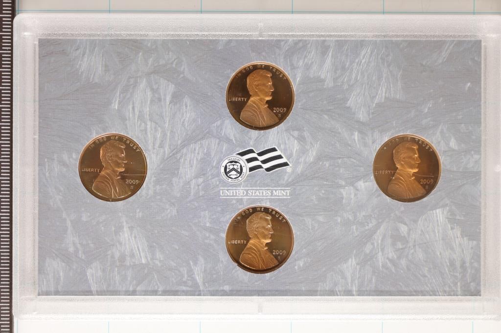 2009 US LINCOLN 4 COIN PROOF SET WITH0UT BOX (1 of 2)