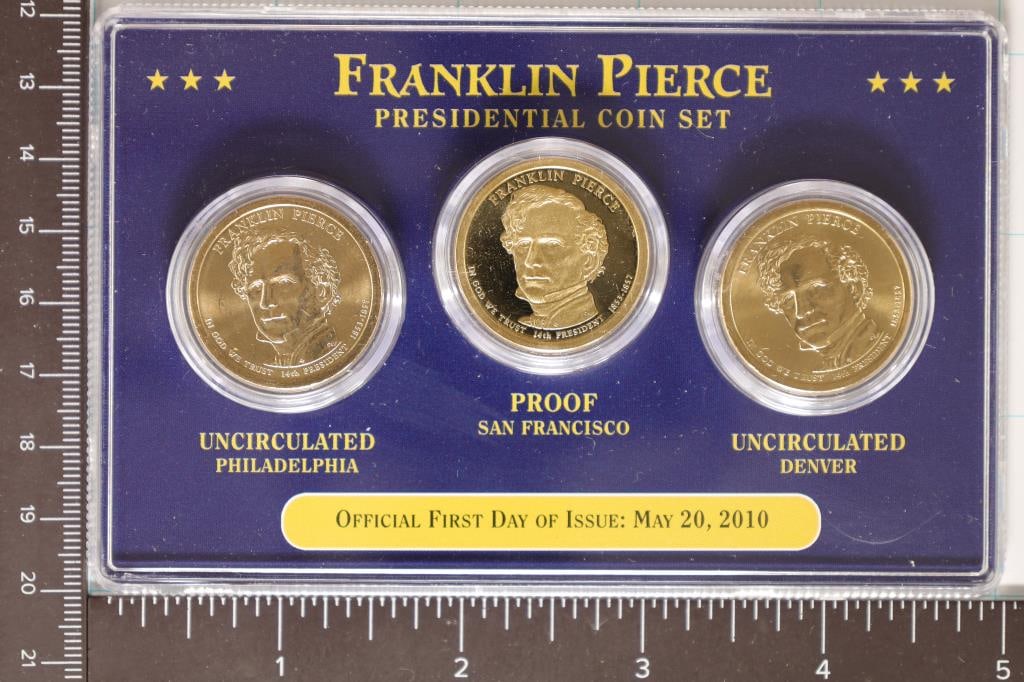 2010-P/D/S PRESIDENTIAL  $1 SET "FRANKLIN PIERCE" (1 of 2)