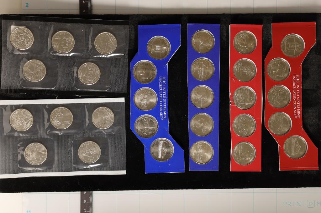 30 US STATE/N.P. QUARTERS CUT FROM US MINT SETS (1 of 2)