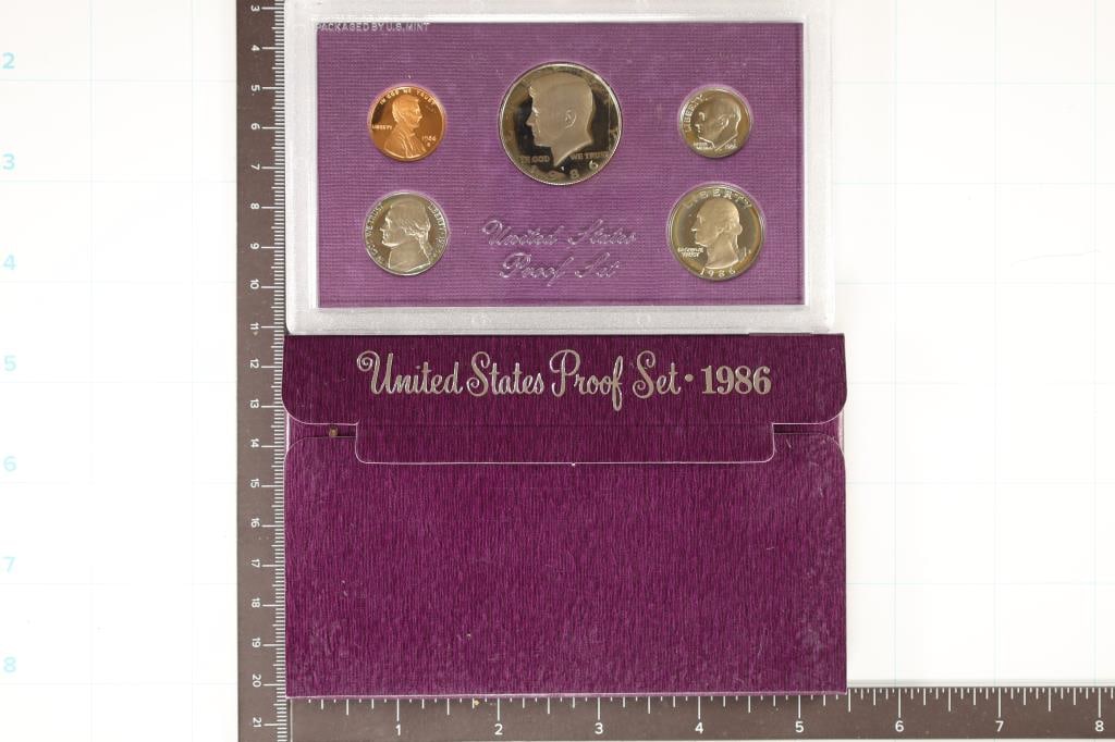 1986 US PROOF SET (WITH BOX) (1 of 2)