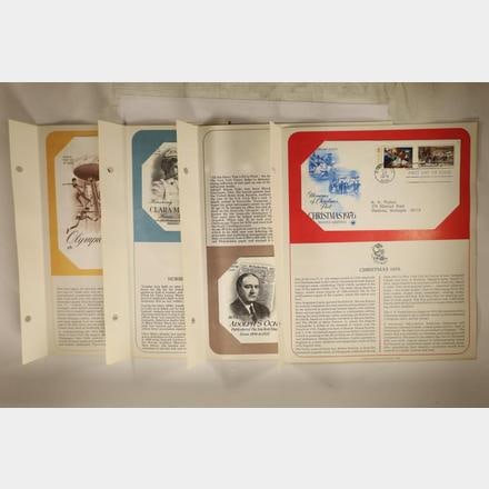 4 FIRST DAY COVER ENVELOPES WITH CANCELLED STAMPS (1 of 4)