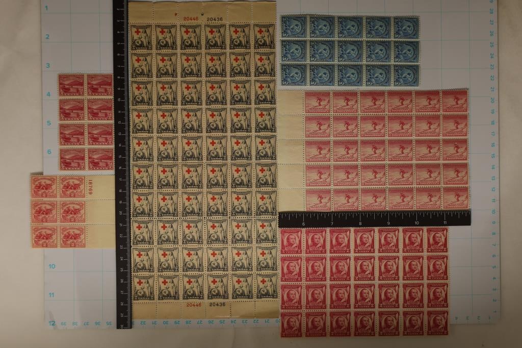 BLOCKS OF U.S. UNCANCELLED POSTAGE STAMPS: (1 of 1)