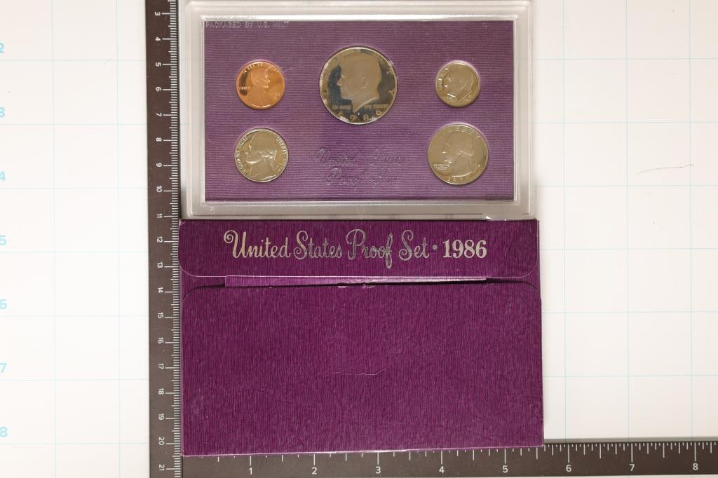1986 US PROOF SET (WITH BOX) (1 of 2)