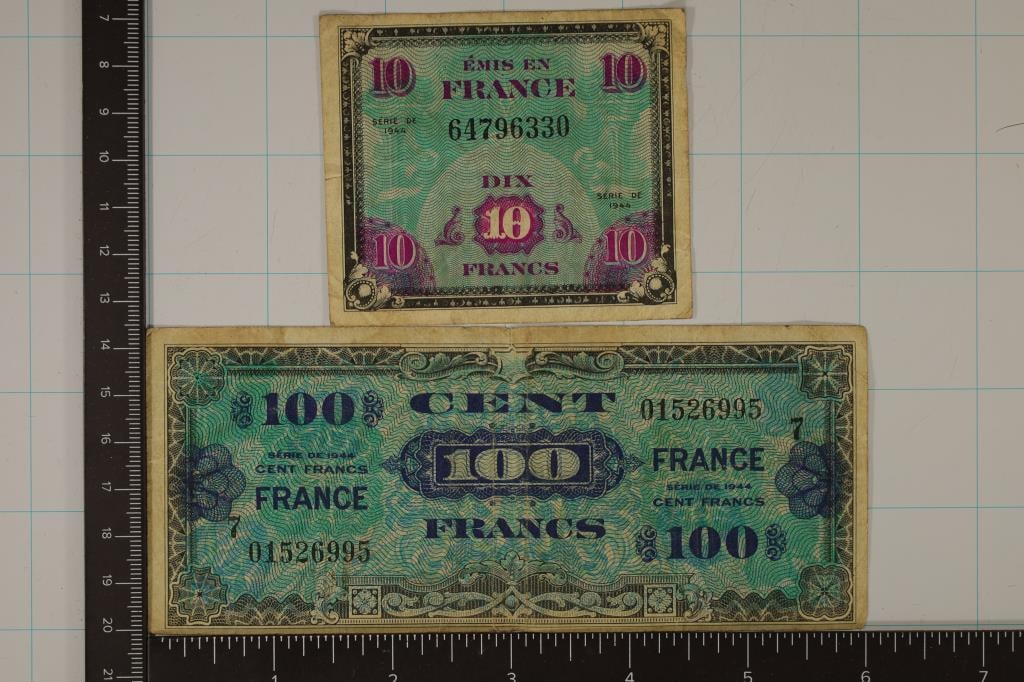 2-FRANCE MILITARY PAYMENT CERTIFICATES (1 of 2)