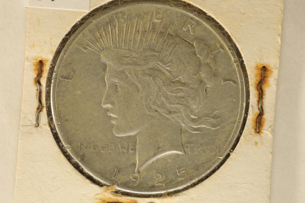 1925 PEACE SILVER DOLLAR: WATCH FOR OUR NEXT AUCTION ON (MONDAY FEB. 5TH, 2024) AT 7PM EASTERN TIME. THANKS FOR YOUR BUSINESS.