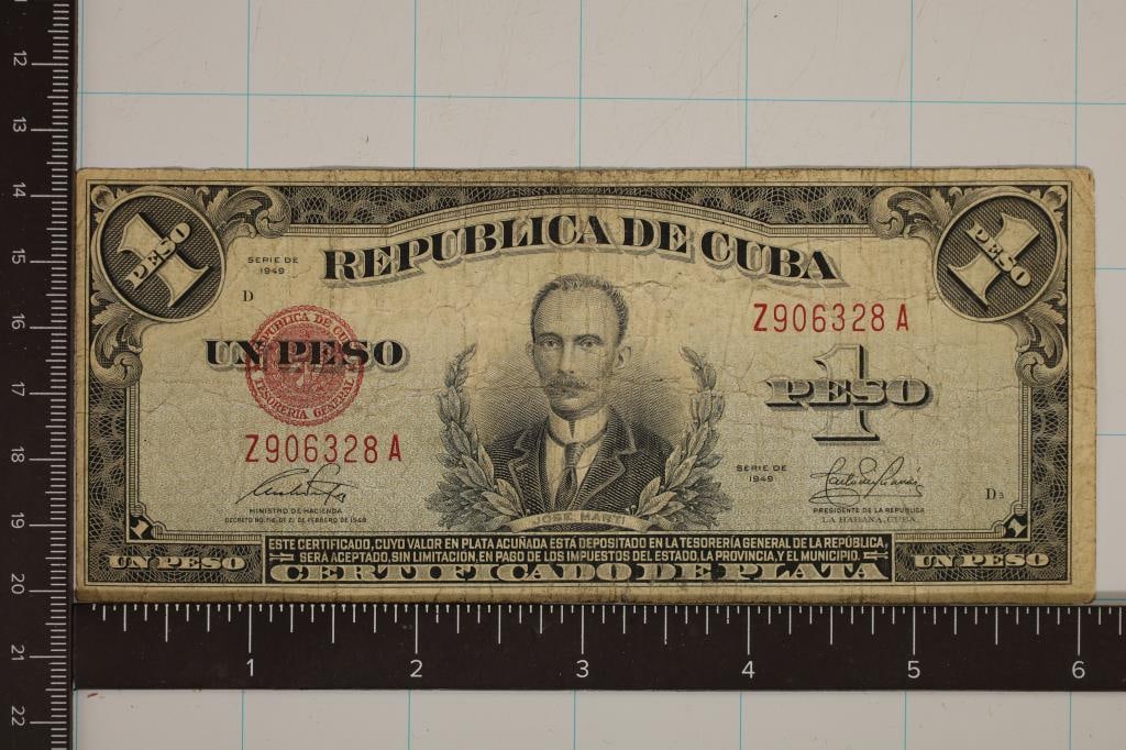 1949 CUBA 1 PESO BILL (1 of 2)