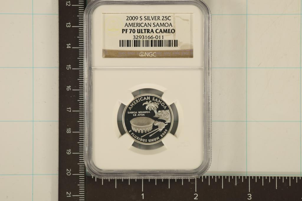 2009-S SILVER AMERICAN SAMOA QUARTER NGC PF70 (1 of 2)