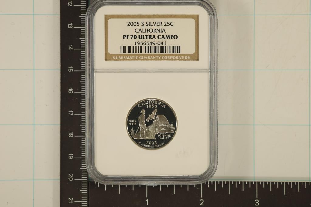 2005-S SILVER CALIFORNIA QUARTER NGC PF70 (1 of 2)
