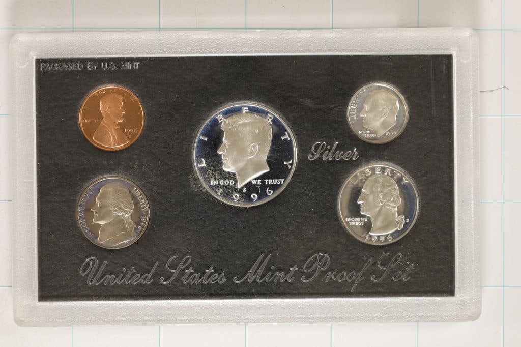 1996 US SILVER PROOF SET (WITHOUT BOX) (1 of 2)