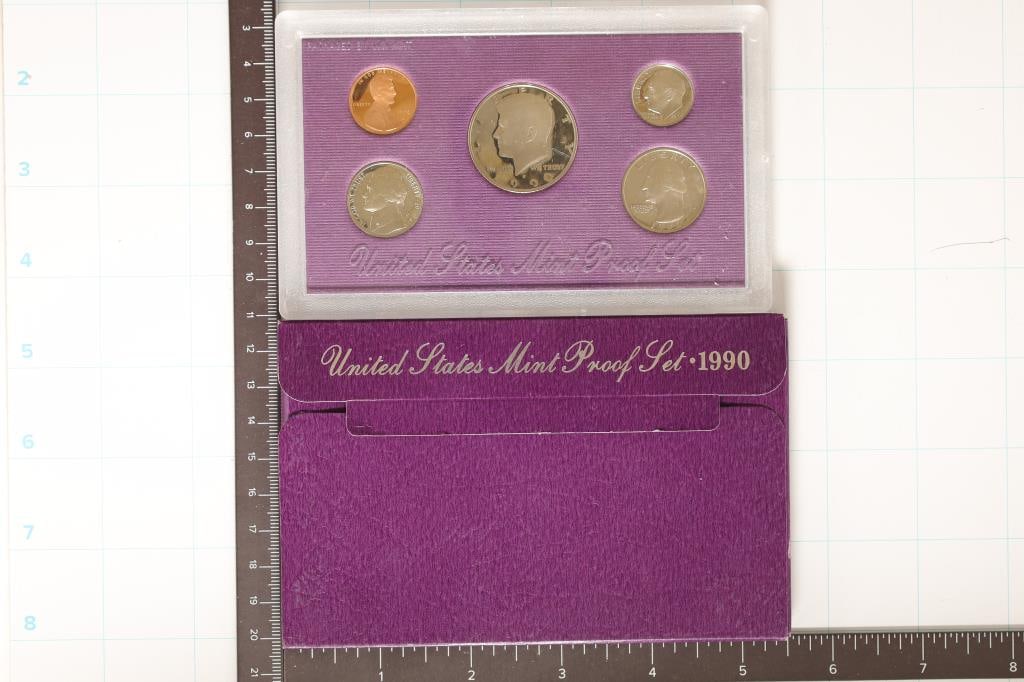 1990 US PROOF SET (WITH BOX) (1 of 2)