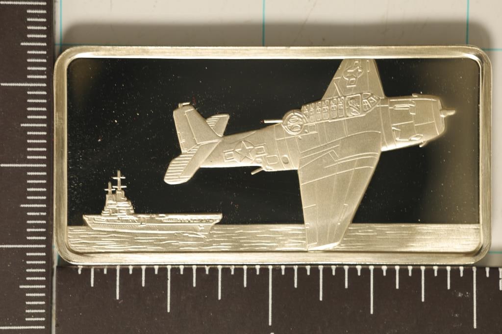 .94 TROY OZ. PROOF STERLING SILVER AVIATION INGOT (1 of 2)