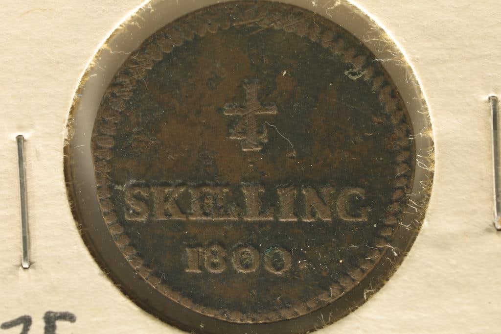 1800 SWEDEN 1/4 SKILLING (1 of 2)